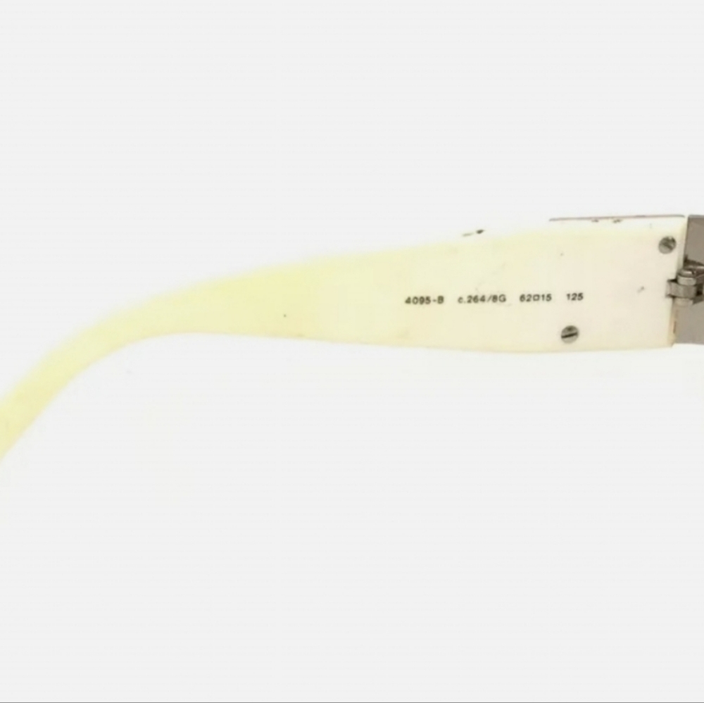 CHANEL 62□15 CC LOGO CREAM SUNGLASSES/R2842 - Picture 8 of 12